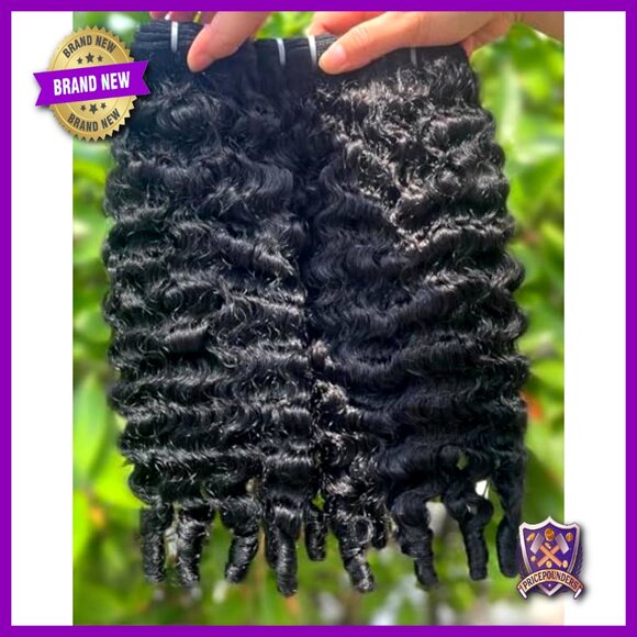 16 18 20 Inch Brazilian Virgin Hair Extensions 3C4A Curly Bundles Quick Weave main image 4